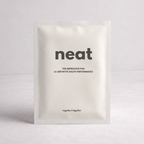 discreet menstrual pad sachet for on-the-go carry