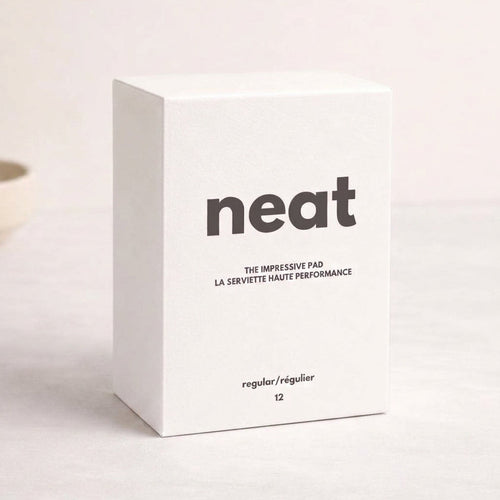 The Impressive Pad ultra-dry menstrual pads in minimalist neat packaging